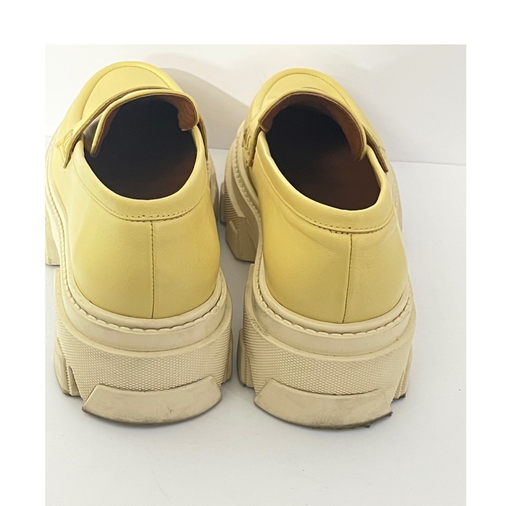 Alohas Trailblazer Leather Chunky Loafers in Mellow Yellow Size EU 39 US 8.5 - Picture 6 of 8